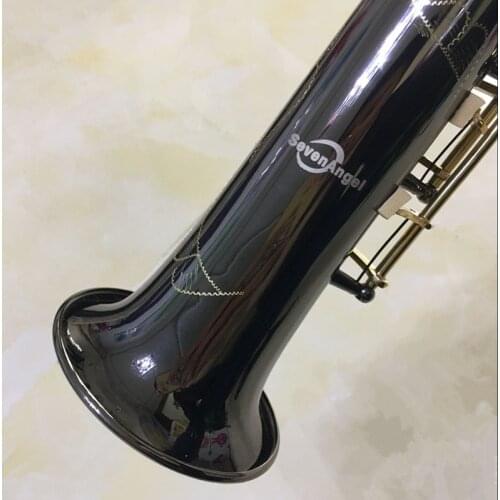 High Quality Soprano Saxophone R54 Straight Sax B Flat Saxofone Professional Music Instruments Black Nickel Gold Dropshipping