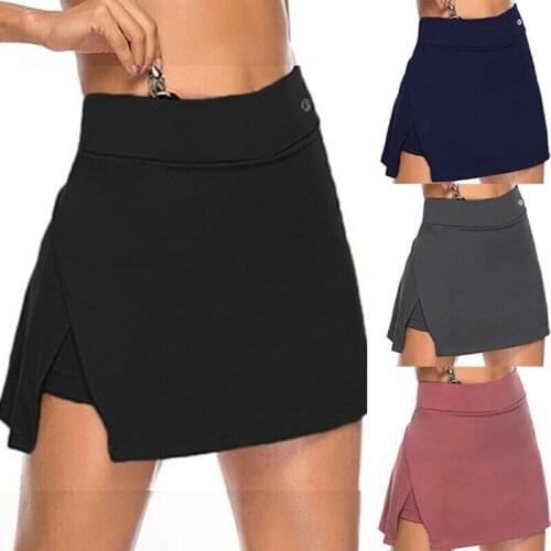 Women Ladies Sport Shorts Running Tennis High Waist Short Mini Skirts