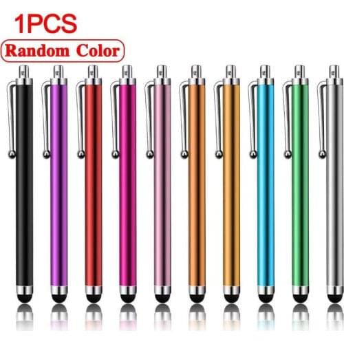 1Pcs Metal Capactive Stylus Pen Touch Screen Pens for Tablet PC for All Capacitive Screen Stylus Pen with Pen Clip Random Color