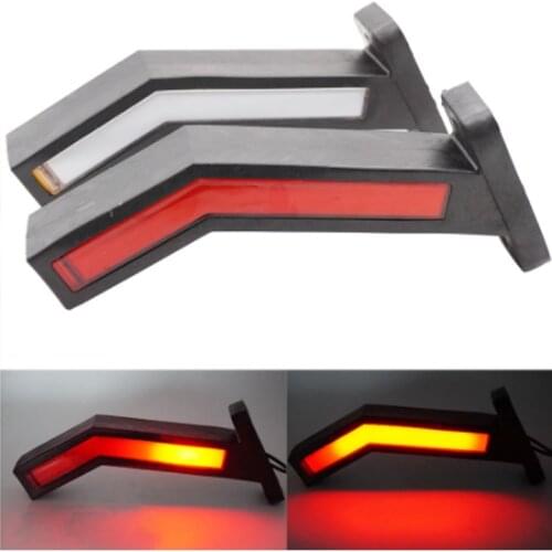 2Pcs Trailer LED Side Marker Light Contour Marker Truck Light LED Light Side Marker Light For Trailer 12-24V