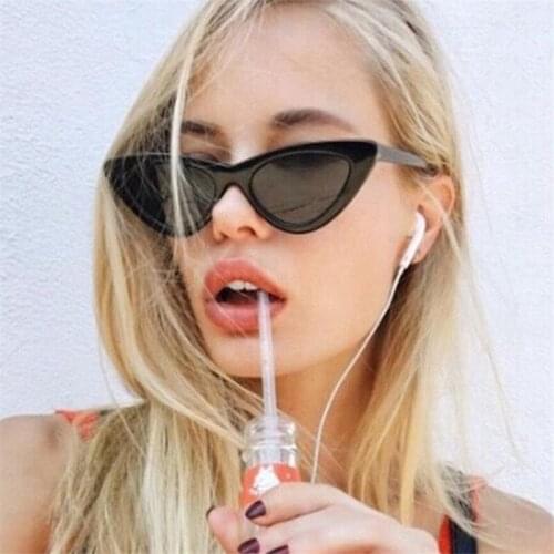 2018 new fashion cute sexy woman cat eye sunglasses female retro brand small sunglasses female models Oculos de sol UV400