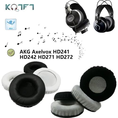 KQTFT flannel 1 Pair of Replacement Ear Pads for AKG Axelvox HD241 HD242 HD271 HD272 Headset EarPads Earmuff Cover Cushion Cups