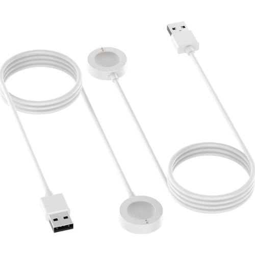 White Magnetic Charging Cable Cord Charger for fossil Gen 4/5 for emporio armani/Skagen Falster 2/Misfit Vapor 2 Watch