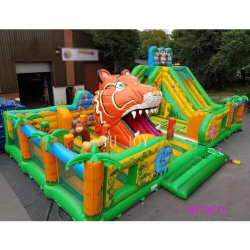 Free sea ship to port, Kids jumping castle inflatable bouncer combo inflatable fun city forest theme jumper playground