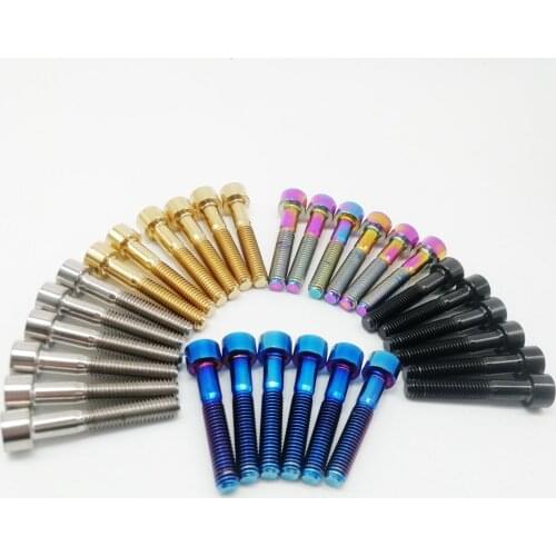 M6x35mm Bike Headset Bolts MTB Road Cycling Titanium Ti Stem Allen Hex Socket Cap Head Screws 6pcs/lot