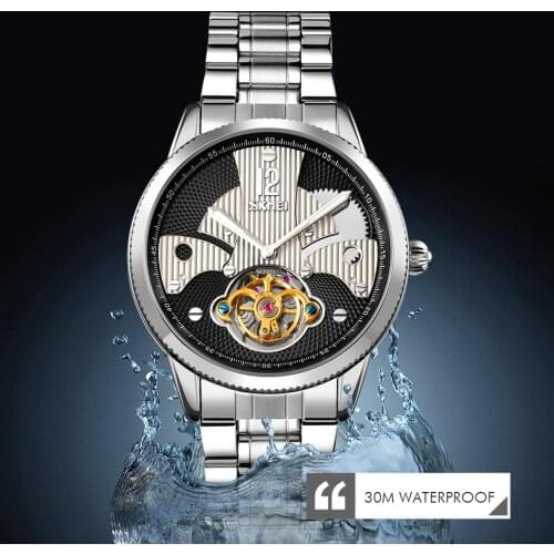 Fashion Business Automatic Mechanical Watch For Men Mens Watches Luxury Stainless Steel Strap Watch Man Top Brand Wristwatches