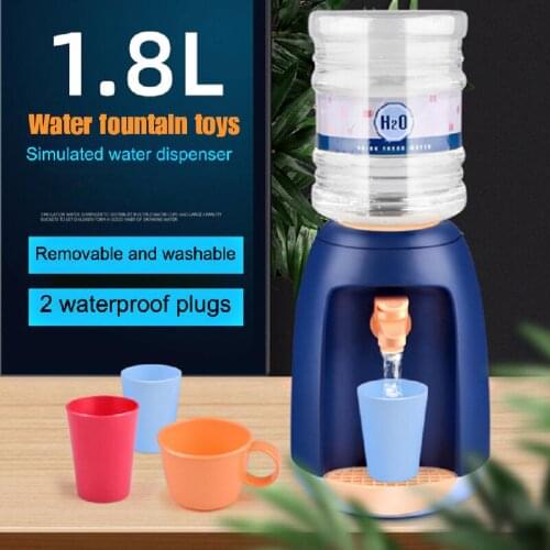 Childrens Simulation Of Water Dispenser Toys 1.8l Large Capacity Can Store Drinks Cognitive Learning Kitchen Toys
