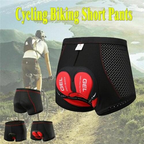 Breathable Cycling Shorts Cycling Underwear 5D Gel Pad Shockproof Bicycle Underpant MTB Road Bike Underwear Man Shorts