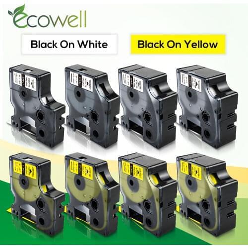 Ecowell 18431 18443 18432 18444 label for Dymo Rhino IND Vinyl tape 18433 18445 1805431 1805430 for Dymo Rhino 4200 Label Maker