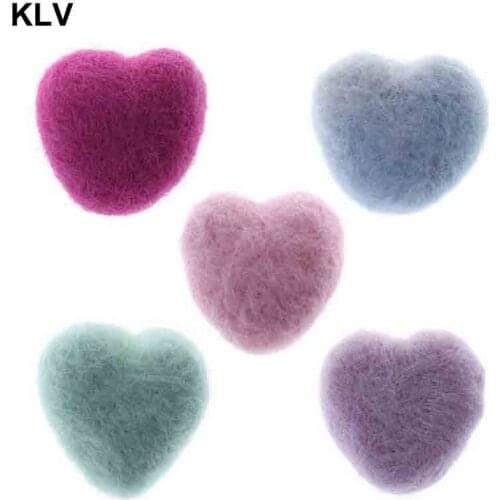 Woolen Heart Newborn Heart Shape Stuffed Baby Photography Props Photo Shot DIY Headdress Hair Band Hat Clothing Decoration