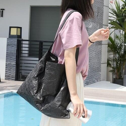 Internet Celebrity Leisure Retro Canvas Bag Ins Kraft Paper One-shoulder Womens Bag To Make An Old Pleated Satchel