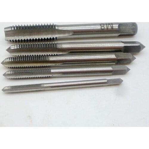 Hot Selling 5pcs/Set Good Quality M3/M4/M5/M6/M8 Tap Set Fit Handle DIY Tool New Machine Hand Screw Thread Taps Reamer