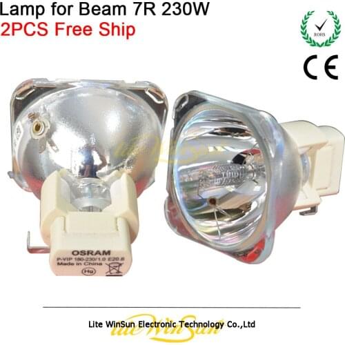 Litewinsune FREE SHIP 2pcs 7R 230W Lamp Bulb for Sharp Moving Beam R7 230W Stage Lighting