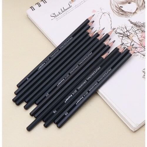 Better Set Of 14 Sketch Drawing Art Pencil 12B10B 8B 7B 6B 5B 4B 3B 2B 1B HB 2H 4H 6H school office supply stationery