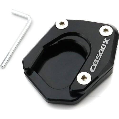Motorcycle Kickstand Shoes Fit For Honda CB500X 2013-2020 CB 500X Side Stand Enlarger Extension Plate Aluminum Alloy