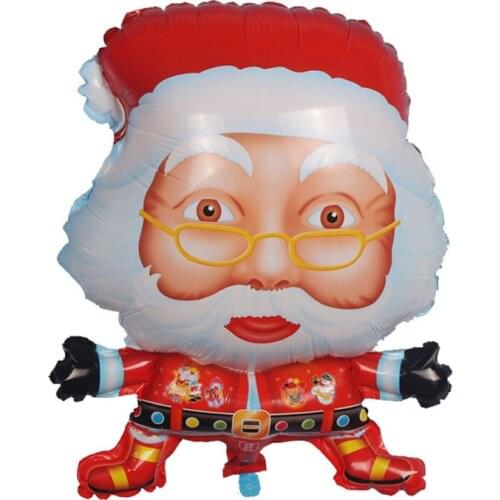 New arrival Christmas Santa Claus Balloons Foil Balloons Happy New Year Decoration Inflate Ball Toy Party Gift Party Supply