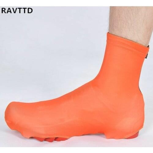 Orange Cycling Shoe Cover Ciclismo Men Women Mtb Road Bike Bicycle Cycle Overshoe Bike Shoe Cover Sport Bicycle Shoes Cover