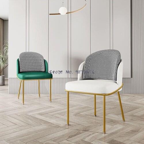 Luxury light luxury chair backrest bedroom girl home net red makeup stool dressing table modern minimalist ins style