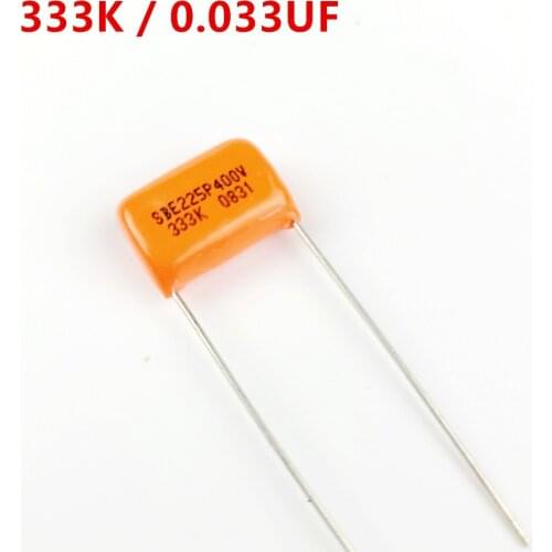 【Made in USA】 SBE Orange Tone Capacitor SBE225P 333K 0.033UF 400V For Electric Guitar Bass Cap