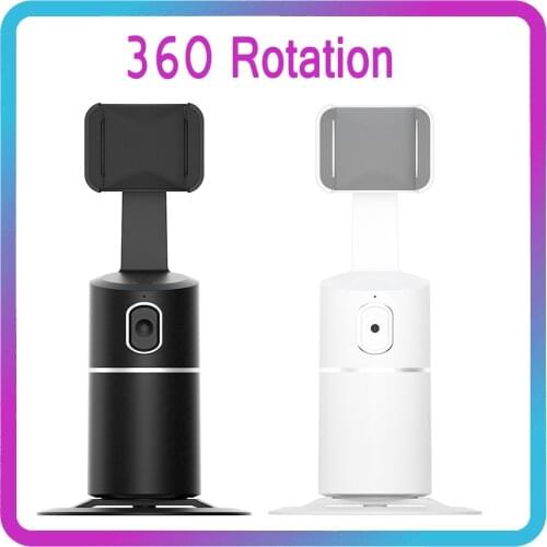 360 Rotation Smart Selfie Stick Auto Face Tracking Tripod Phone Holder Vlog Video Record Gimbal Smart Shooting Phone Mount