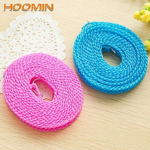 HOOMIN Cloth Hanging Rope Home Storage 3 M 5M Clothes Dryer Non-slip Drying Rack Clothesline Washing Line