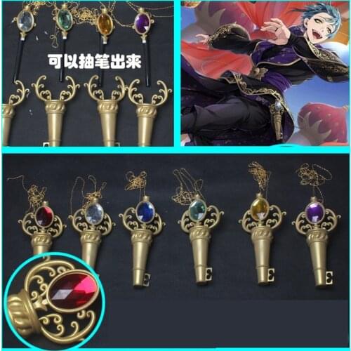 Game Twisted-Wonderland Magic Wand Pen Stick Cosplay Accessories Jade Floyd Riddle Malleus Draconia Cosplay Costumes Props