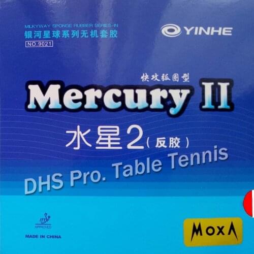 Yinhe Mercury II Mercury2 Mercury 2 Mercury-2 Pips-In Table Tennis Rubber with Sponge