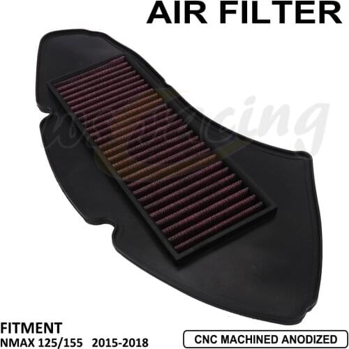 Motorcycle Engine Protection Air Cleaner Replacement Filter Element For YAMAHA NMAX 125 NMAX155 2015 2016 2017 2018 Black