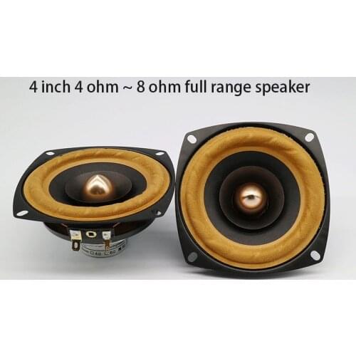 30W 4 Inch Speaker 4ohm~8ohm 4 Inch Full Range Speaker DIY Fever 78Hz-20KHz Home Audio Amplifier Speaker HY-F4Q3