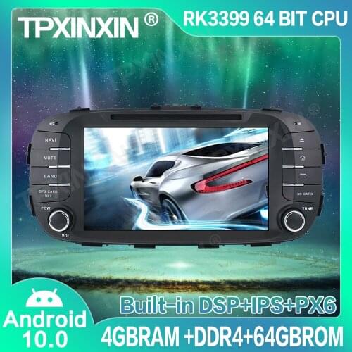4+64G DSP Android 10.0 For Kia SOUL 2014-2017 Car GPS Navigation Radio Player Car Multimedia Player Head Unit Tape Recorder IPS