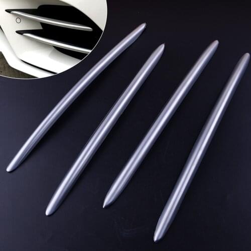 Beler 4Pcs Chrome ABS Front Fog Light Grille Mesh Cover Trim Fit for Mercedes-Benz A Class W177 2019