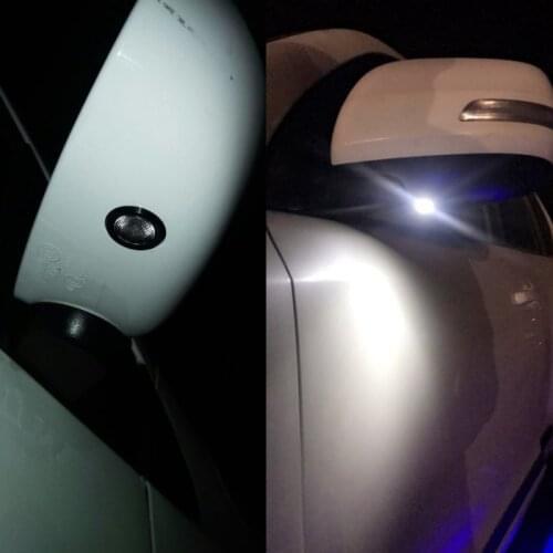 6000K White-Flood Car Led Under Mirror light Puddle lamp Side Rearview lamp Outer Rear view Mirror Camera assist Led Signals