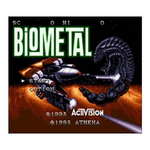 Bio Metal NTSC Version 16 Bit 46 Pin Big Gray Game Card For USA Game Players