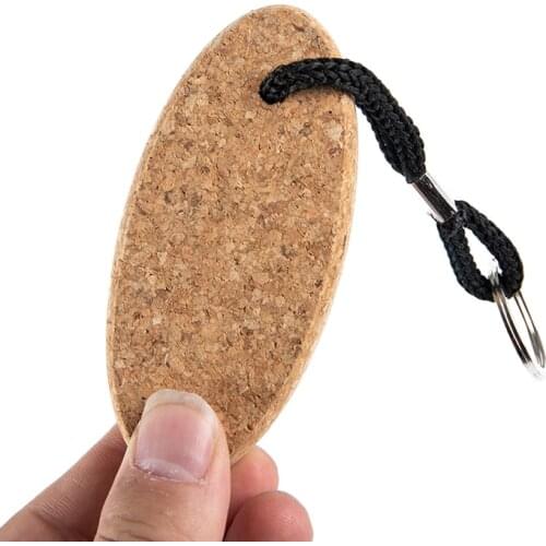 1 Pcs Cork Ball Keychain Floating Buoy Key Chain Holder For Water Sports Beach Travel Fishing Diving Rowing Boats