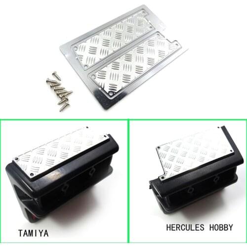 1 Pair of Taillight Decorative Pedal Metal Antiskid Plate for 1/14 Tamiya RC Truck Scania HERCULES HOBBY