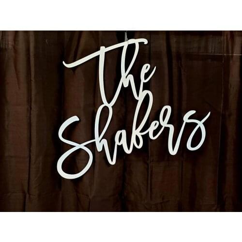 The Last Name Wood Sign, Laser Cut Name,Custom Wood Signs,Wedding Backdrop Signs,wood name sign