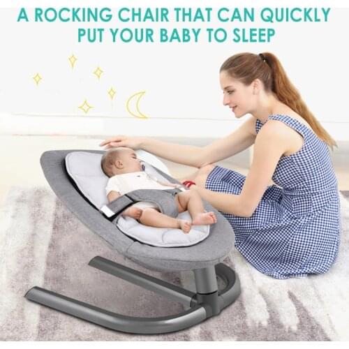 Baby Swing Bed Rocking Chairs Baby Swing For Children Chaise Longue For Baby Bouncer Baby Cradle With Remote Control