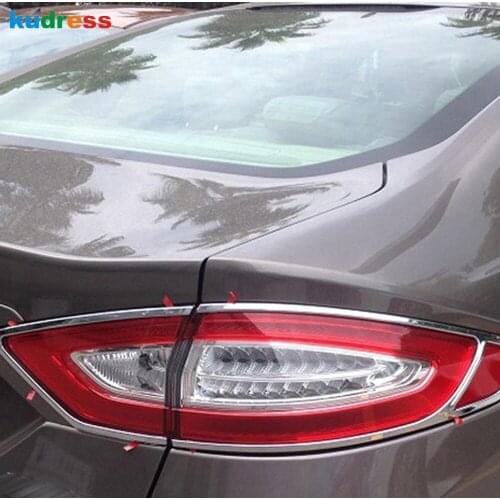 For Ford Mondeo Mendeo Contour Fusion 2013 2014 ABS Chrome rear tail light lamp cover trim auto model shell accessories