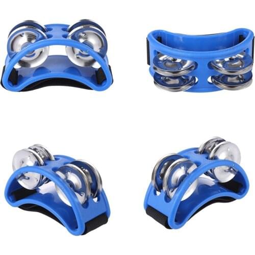 1pcs Foot Tambourine Bell Metal Ball Percussion Musical Drum Companion Accessories Musical Instrument