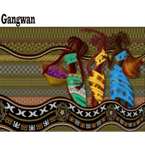 "African woman"Painting diamond Full square round drill DIY 5D Diamond Painting cross stitch kits mosaic embroidery painting art