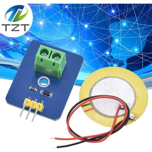 DIY KIT 3.3V/5V Ceramic Piezo Vibration Sensor Module Analog Controller Electronic Components Supplies Sensor for Arduino UNO R3