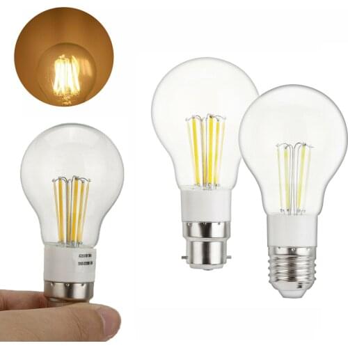 3W 4W 6W Retro Edison Lamp E27 B22 Vintage Candle Light Bulb DC 12V LED Filament Bulb Chandelier Incandescent Lamps