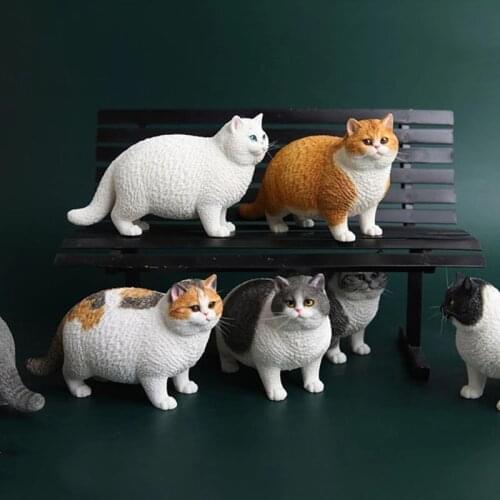 1/6 Fat Cat Figure Model JXK064 Resin Cute Animal Felinae Staute Scene Accessories Ornaments Fit 12'' Action Figure Body