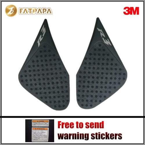 Motorcycle YZF-R3 15-16 Tank Pad Protector Sticker Decal Gas Knee Grip Tank Traction Pad Side 3M Fit For Yamaha YZF R3 2015-2016