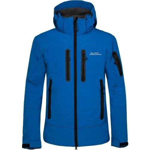 Autumn winter Men Hiking jacket Soft shell Fleece Jacket Windproof Waterproof Thermal Camping fishing Hard-wearing Jacket Male