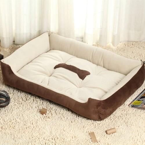 Soft dog house large Dog Bed Kennel Mat Pet Puppy Warm Bed House Plush Cozy Nest Dog House Pad Warm Pet House