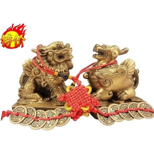 Send the money copper ornaments shop decoration his brave male and female family lucky gifts desktop