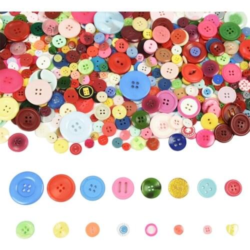 50g/100g 1-3cm Mix Size Lots Colors Buttons Diy Sewing Clothing Craft Scrapbooking Decorations Apparel Accessories
