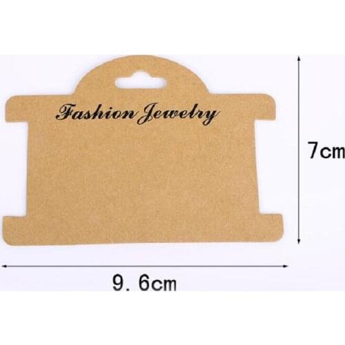 Retro Brown Necklace Card Jewelry Bracelet Necklace Display Earring Favor Marking Garment Prices Label Tags