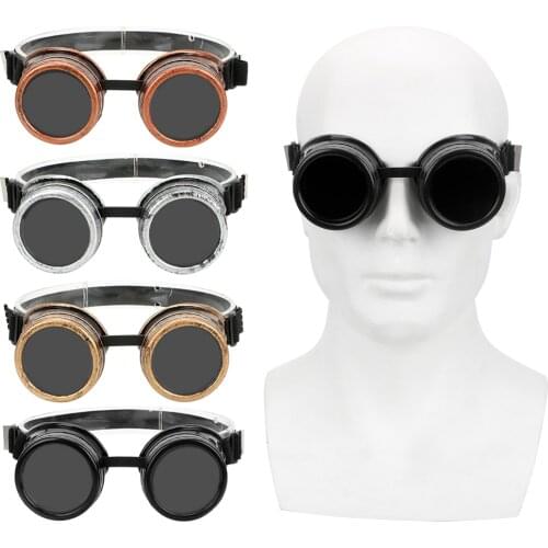 Eyewears Protective Gears Vintage Welding Punk Gothic Sunglasses Adjustable Steampunk Glasses Sun Glasses Retro